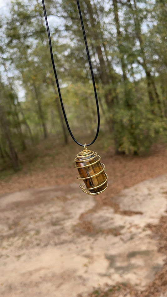 Tiger’s Eye Crystal Necklace